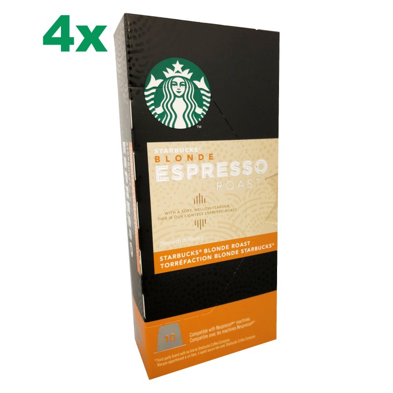 STARBUCKS Kapseln passend für Nespresso Blonde Espresso Roast 4x10