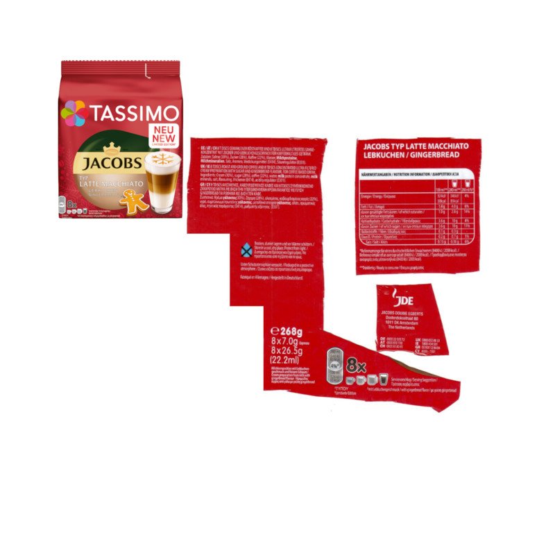 Tassimo Latte Macchiato LEBKUCHEN 8 Portionen