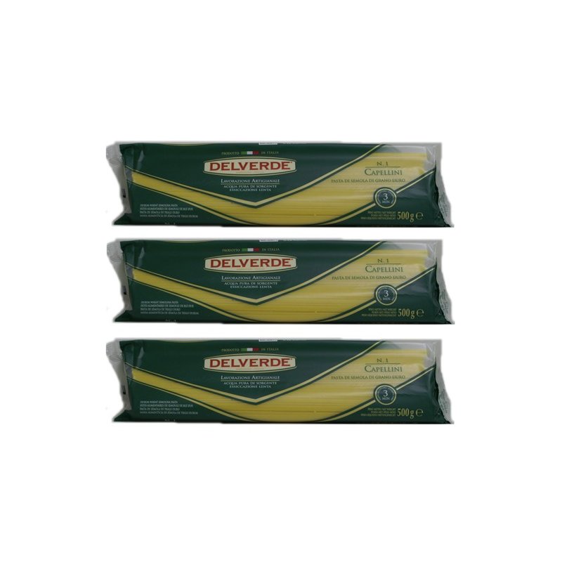 3x Delverde Nudeln Capellini N 1 500 G