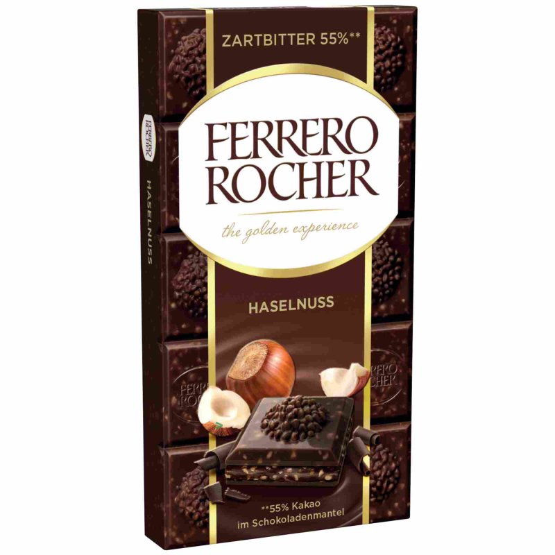 Ferrero Schokolade Rocher Haselnuss Dunkel Er Pack X G Tafel U