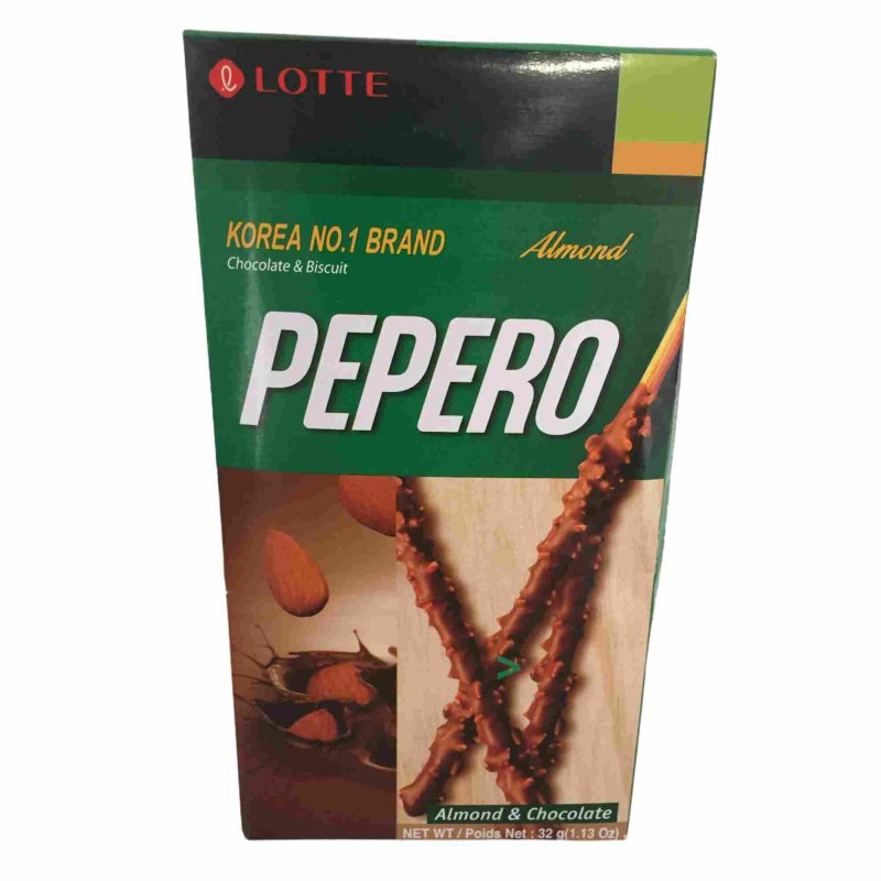 Lotte Pepero Almond Chocolate Sticks G Packung