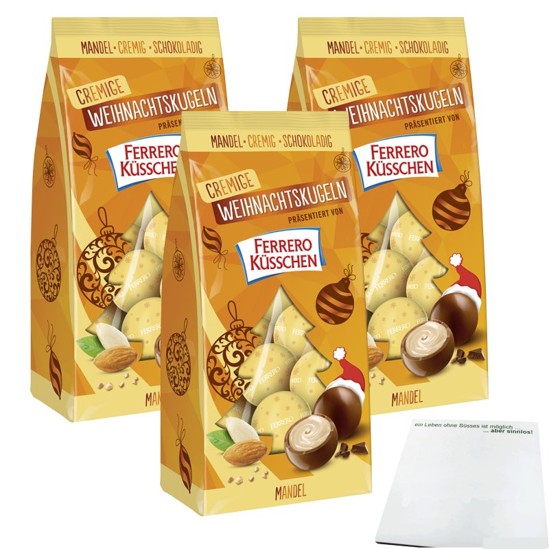 Ferrero K Sschen Cremige Weihnachtskugeln Mit Mandel Und Schokolade