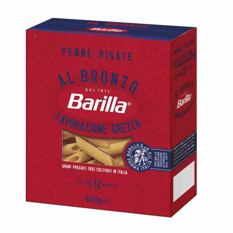 Barilla Al Bronzo Penne Rigate G Packung