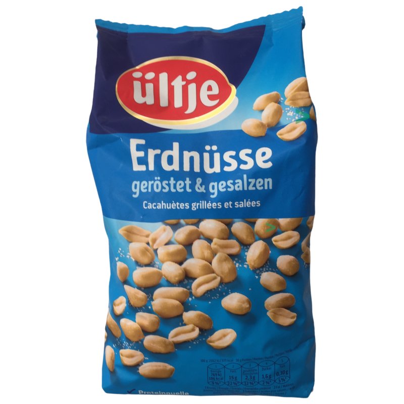 ültje Erdnüsse geröstet und gesalzen 900g Packung