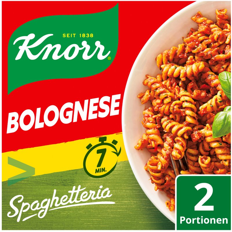 Knorr Bolognese Pasta Nudeln In Fleich Tomaten Sauce Spaghetteria