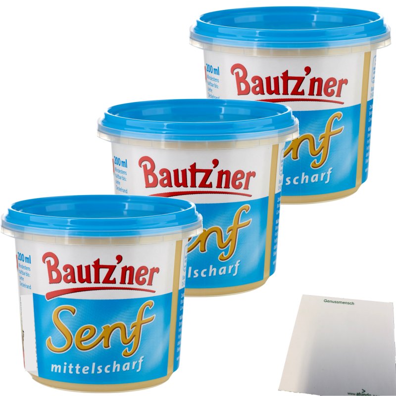 Bautzner Senf Mittelscharf Rezeptur Seit Er Pack X Ml Dose