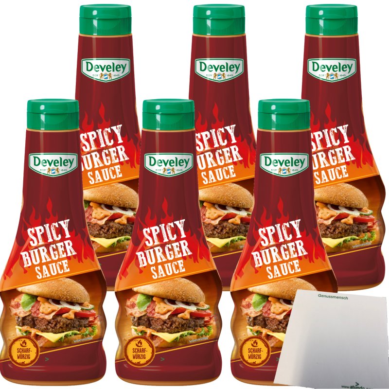 Develey Spicy Burger Sauce Er Pack X Ml Flasche Usy Block