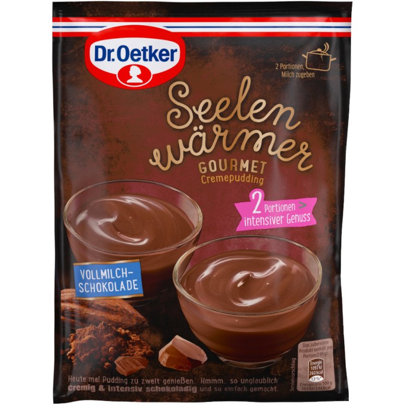 Dr Oetker Seelenw Rmer Gourmet Vollmilch Schokolade Puddingpulver