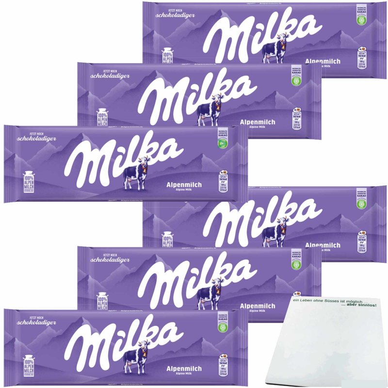 Milka Schokolade Alpenmilch Jetzt Noch Schokoladiger 6er Pack 6x270g