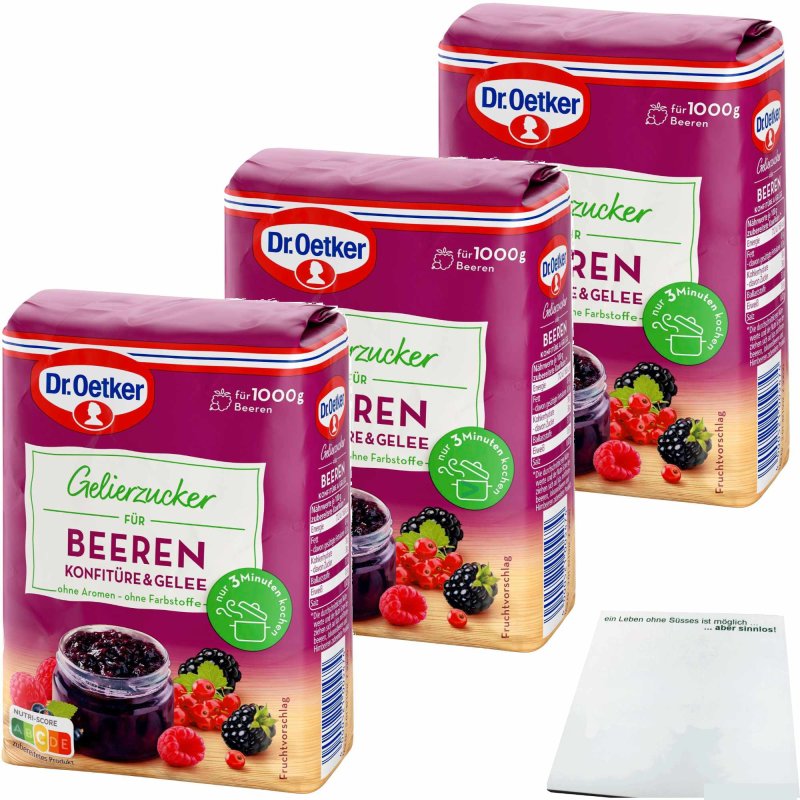 Dr Oetker Gelierzucker F R Beeren Konfit Re Und Gelee Er Pack X