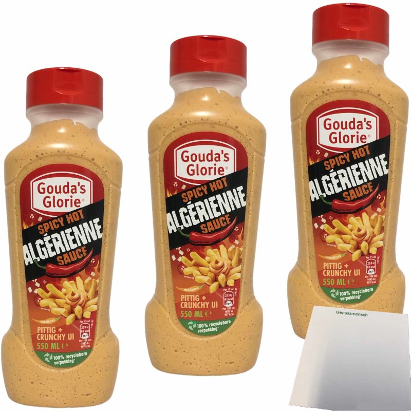 Gouda S Glorie Spicy Hot Algerienne Sauce 3er Pack 3x550ml Flasche