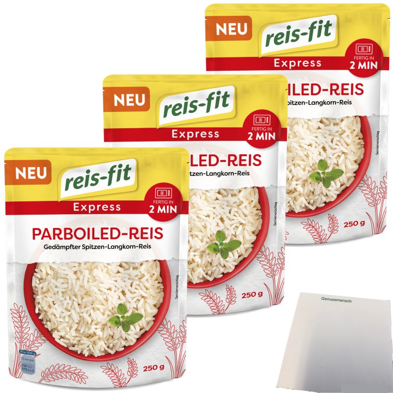 Reis Fit Express Langkorn Parboiled Reis Er Pack X G Packung