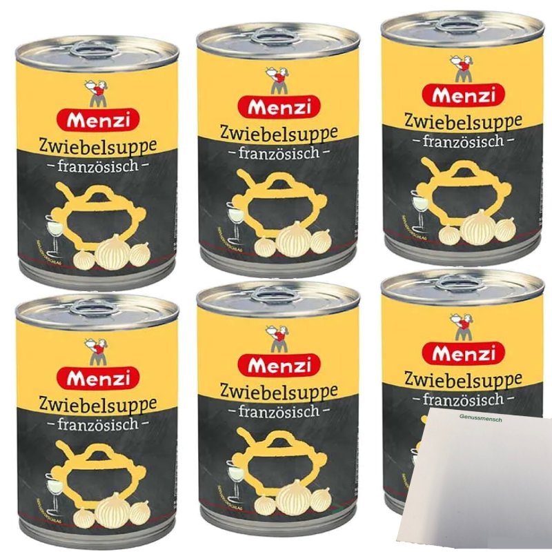 Menzi Zwiebelsuppe Französische 6er Pack 6x400ml Dose usy Block