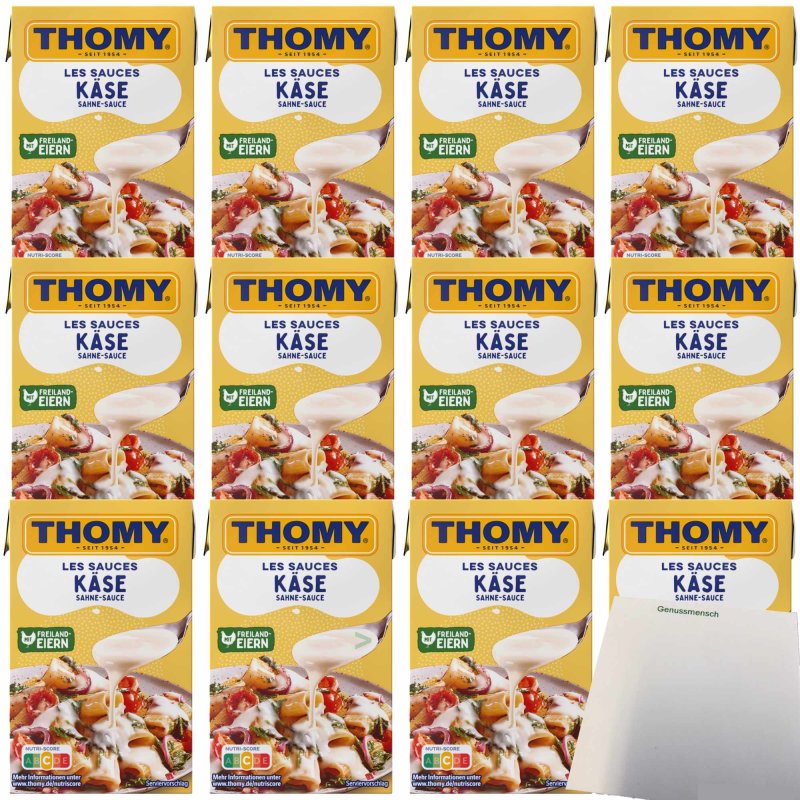 Thomy Les Käse Sahne Sauce VPE 12x250ml Packung usy Block