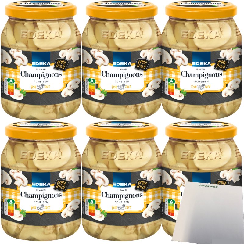 Edeka Champignons In Scheiben Wahl Er Pack X G Glas Usy Bl