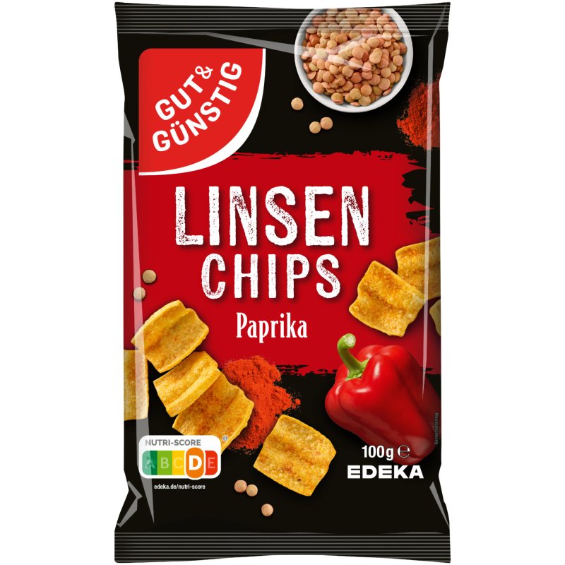 Gut G Nstig Linsenchips Paprika G Packung