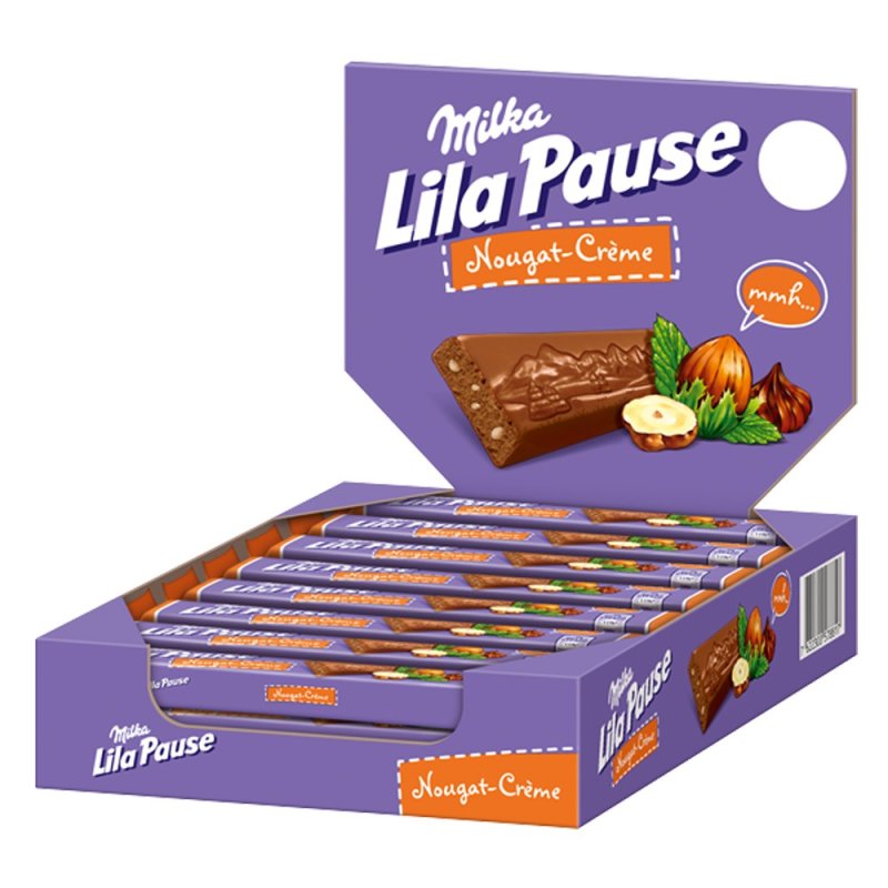 Milka Riegel Lilla Pause Nougat-Creme x (24 38g)