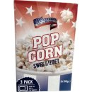 American Mikrowellen Popcorn süß, 3 x 100g...