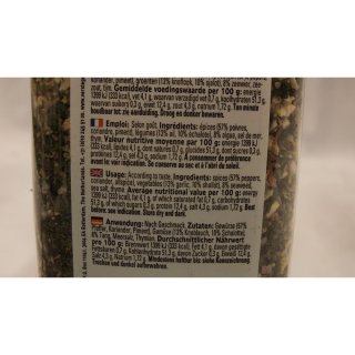 Verstegen Gewürzmischung Pure Experiences Season Pepper Seaweed, Garlic & Shallot 170g Dose (Pfeffer mit Meeresalgen, Knoblauch & Schalotten)