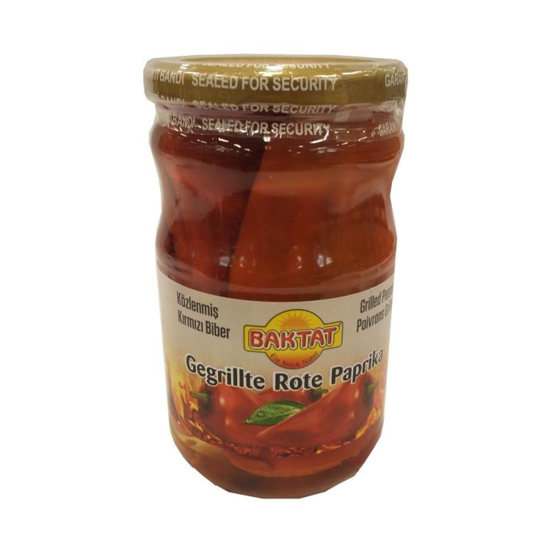 Baktat Gegrillte Rote Paprika 650g Glas