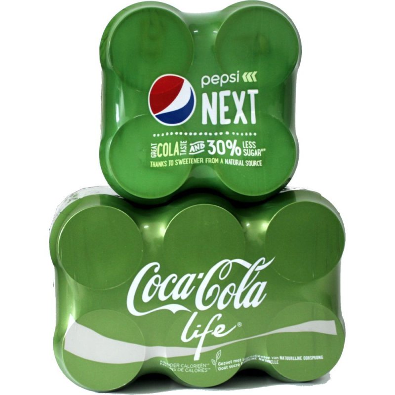 Coca Cola Life & Pepsi Next, 10 x 0,33l Dose (Stevia Cola ...