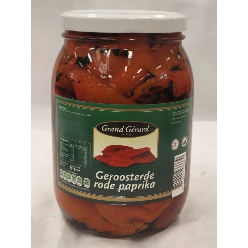 Grand Gérard Geroosterde Rode Paprika 1400g Glas (Gebtratene rote Pap