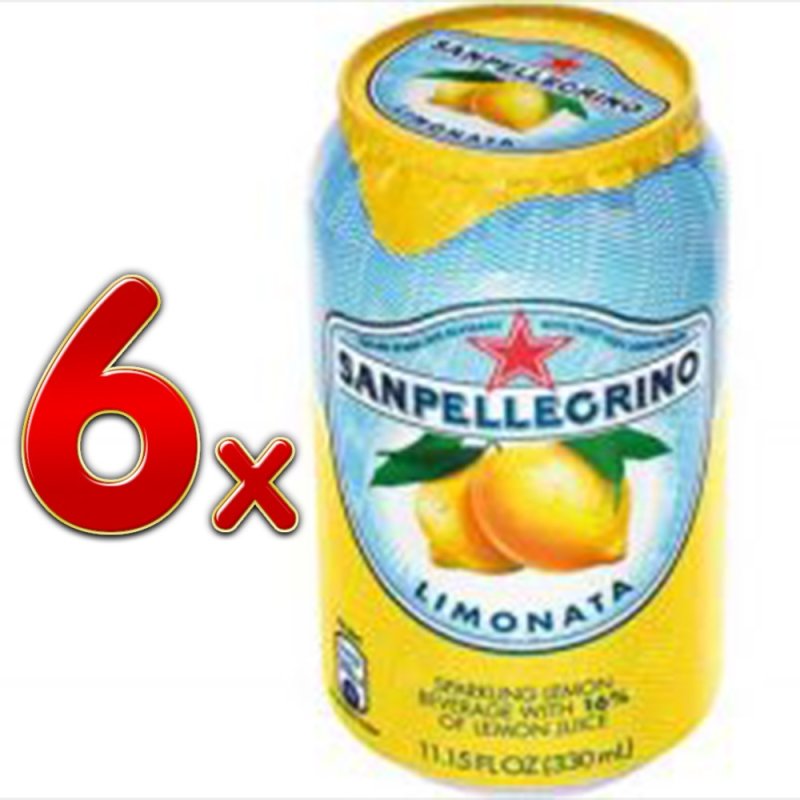 San Pellegrino Limonata 1 Pack á 6 x 0,33l eingeschweißt ...