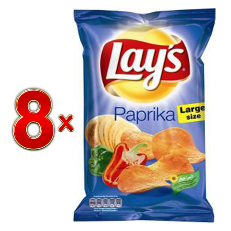 Lays Chips Paprika 8 X 200g Karton