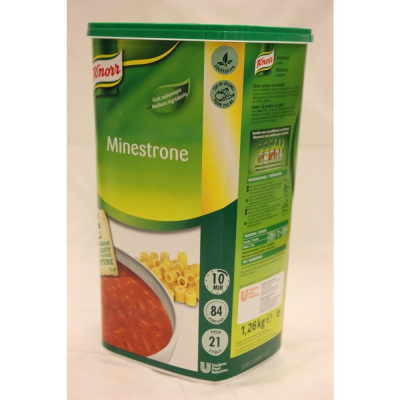 Soupe minestrone italien déshydratée - KNORR PROFESSIONAL - Boite de 1,045  kg