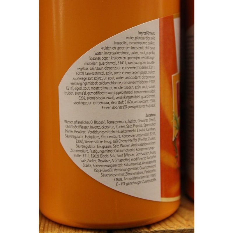 Oliehoorn Wimpie Saus 900ml Flasche (Süß Pikante Sauce)