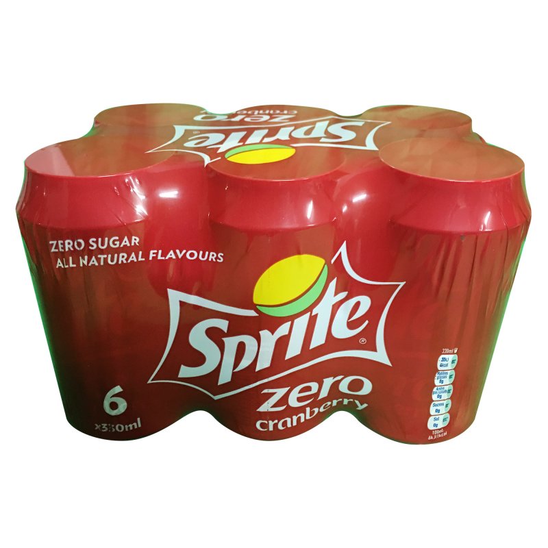 Sprite Zero Cranberry 6x033l Pack