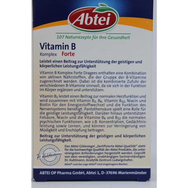 Abtei Langzeit Vitamin B Forte (50 Dragees)