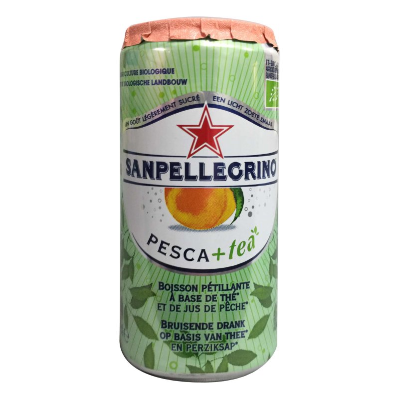 San Pellegrino Pesca + tea (24x0,25l Dosen Pfirsich mit Tee)