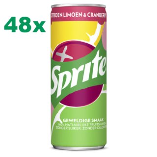 Sprite refresh Cranberry (48x0,25l Dosen Pack)