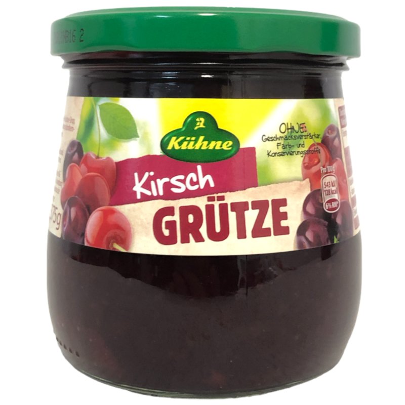 Kühne Rote Kirsch Grütze 1er Pack (1x375g Glas)