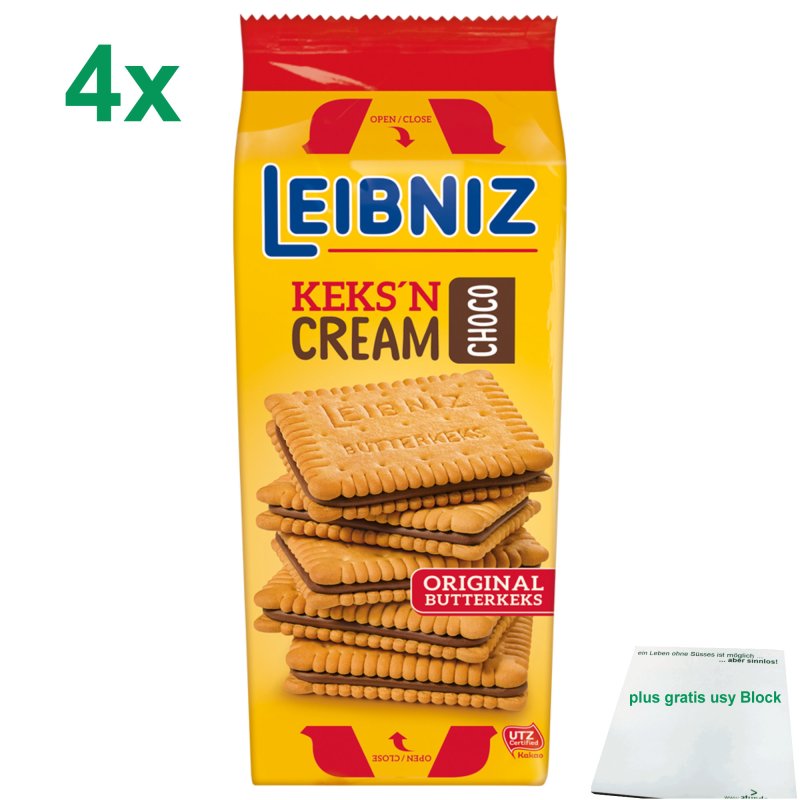 Leibniz Keks&amp;#39;n Cream Schoko Doppelkekse mit Schokoladen-Creme-Füllung