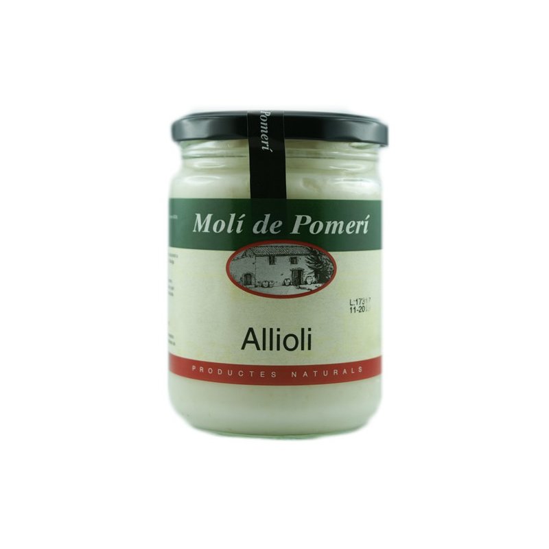 Molí de Pomerí Allioli mit Olivenöl Aioli Knoblauchmayonnaise 440 ml