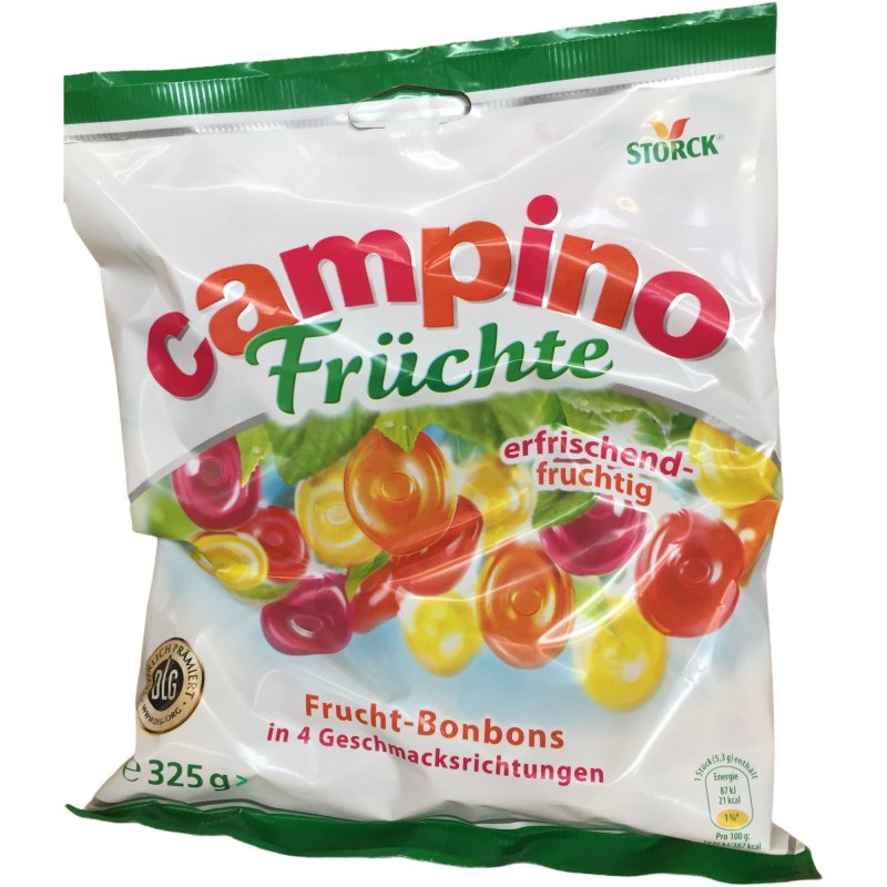 Storck Campino Früchte Bonbons 325g Beutel, Süßigkeiten Online Shop &  Süßwaren Großhandel