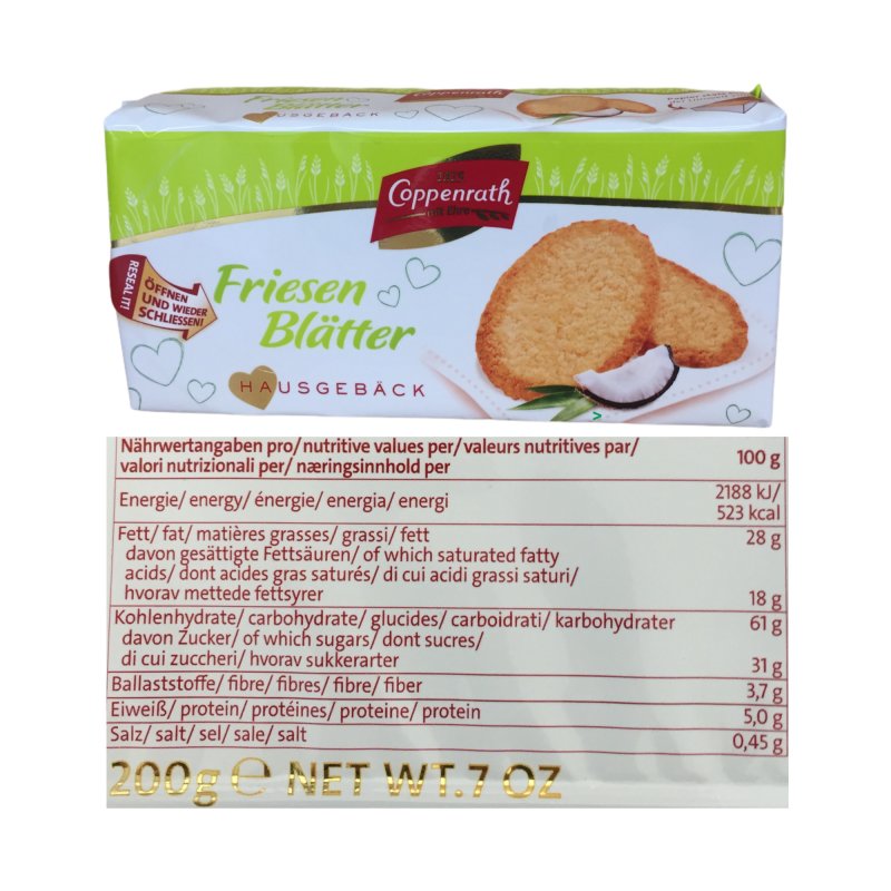 Coppenrath Friesenblätter (200g Packung)