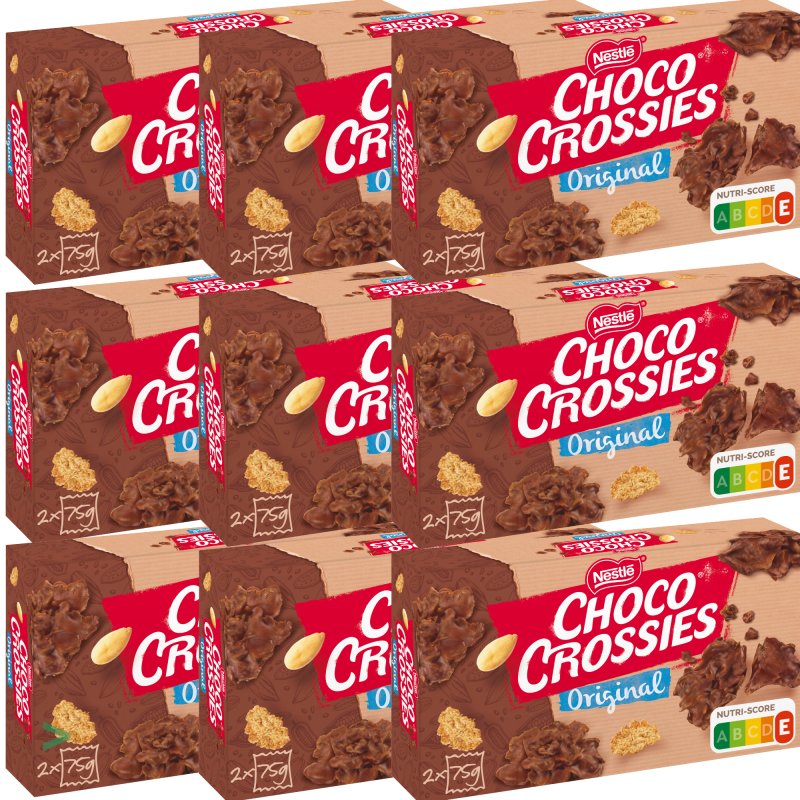 Nestle Choco Crossies Classic (9x150g Packung)