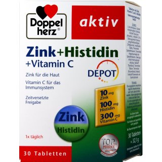 Doppelherz Zink + Histidin 30 er