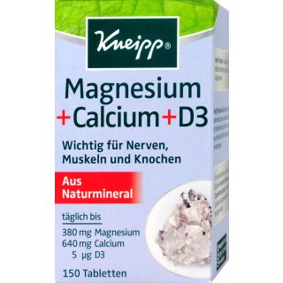Kneipp Magnesium Calcium Tabletten 150 er