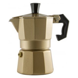 Espressokocher 1 Tasse Gold (1Stk)