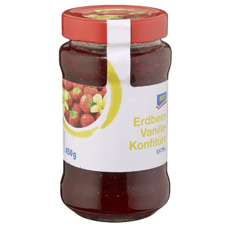 aro Konfitüre Erdbeer Vanille - 450 g Glas