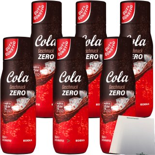 Gut & Günstig Cola Zero Getränkesirup 3er Pack (3x500ml Flasche) + us
