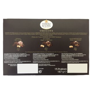 Ferrero Rocher Origins, Praline, 187g Packung