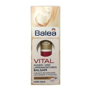 Balea Vital Augen und Lippenkonturen Balsam reife Haut (15ml)