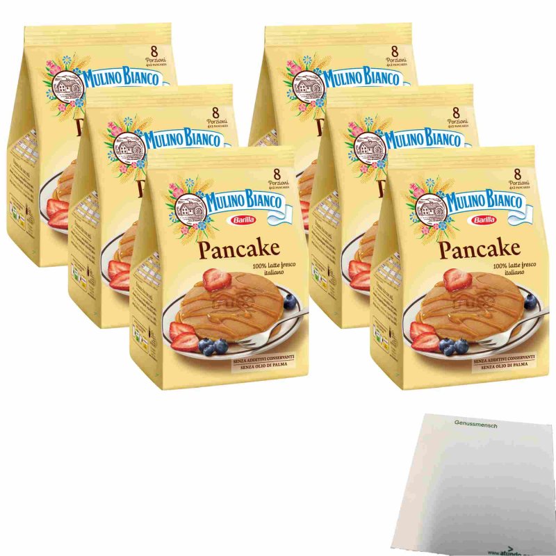 6X Mulino Bianco Pancake per Colazione e Break 100% Latte Fresco