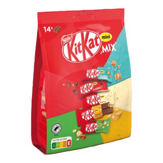KitKat Mini Mix 14 Mini Schokoladenriegel 14 Riegel (197,4g Beutel)