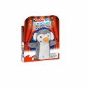 Ferrero kinder Schokolade Fingertheater Plüsch Puppe Pinguin 4 Riegel mit (50g Packung) + usy Block